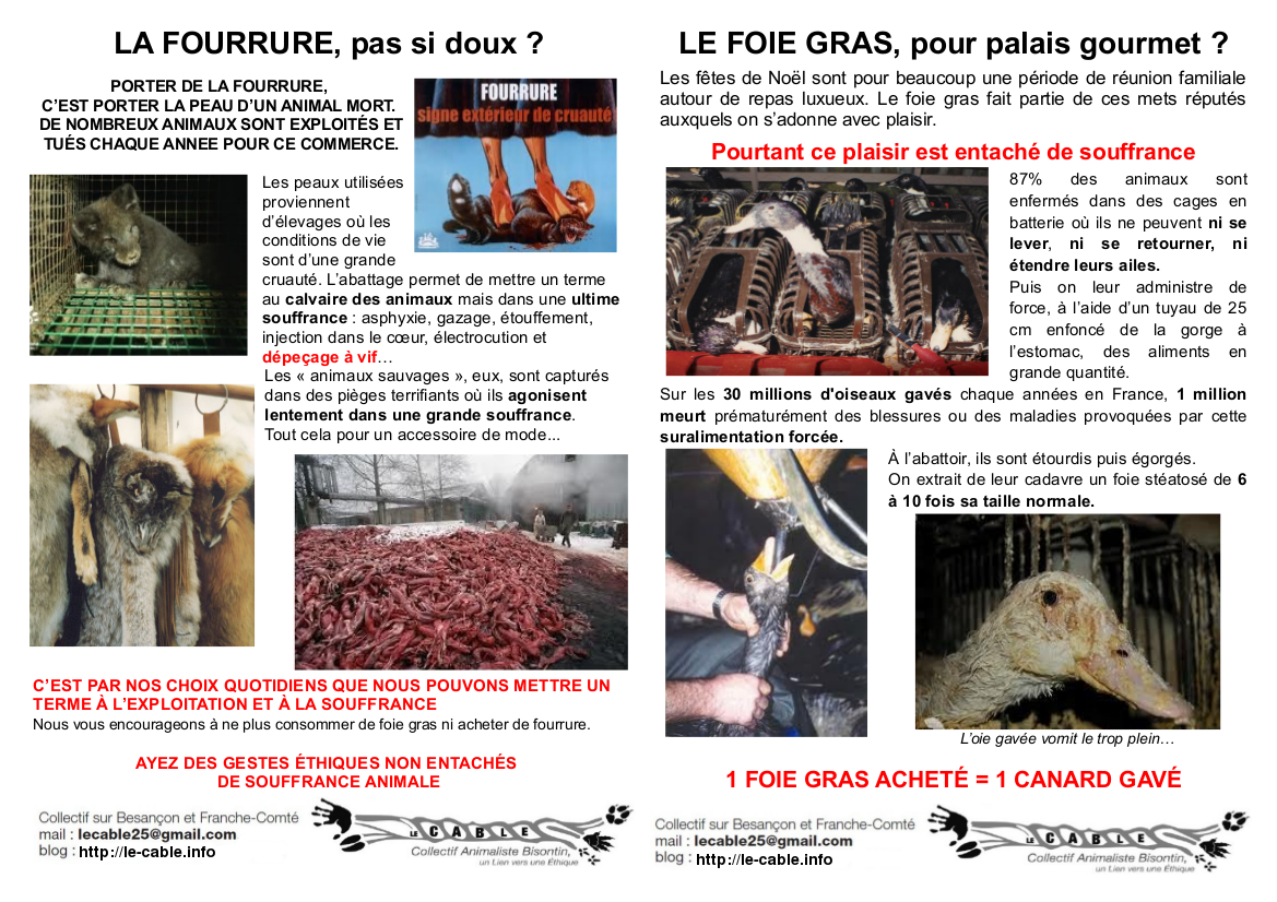 Tract fourrure / foie gras
